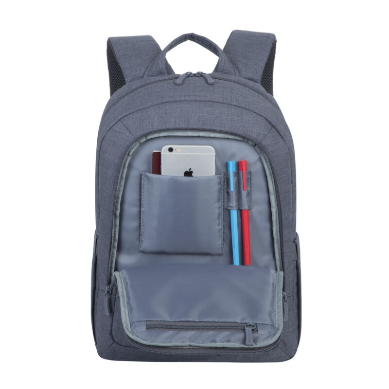 RivaCase 7560 Alpendorf Laptop Canvas Backpack 15.6" grey Τσάντα μεταφοράς Laptop